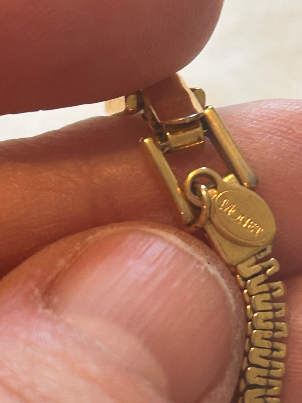Monet Gold Tone Astrological Sign Aquarius Pendant Necklace - Picture 5 of 5
